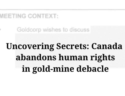 News Release: Ottawa must disclose how it aided Goldcorp in human rights dispute, Federal Court will hear