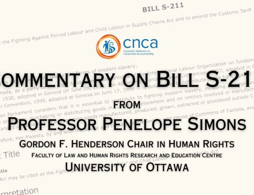 Commentary on Bill S-211 from Professor Penelope Simons